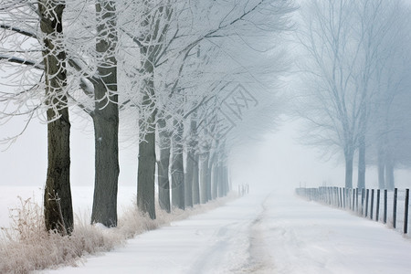 冬季美丽的雪景图片