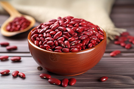 红色的豆子背景图片