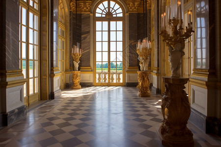 古典的宫殿背景图片