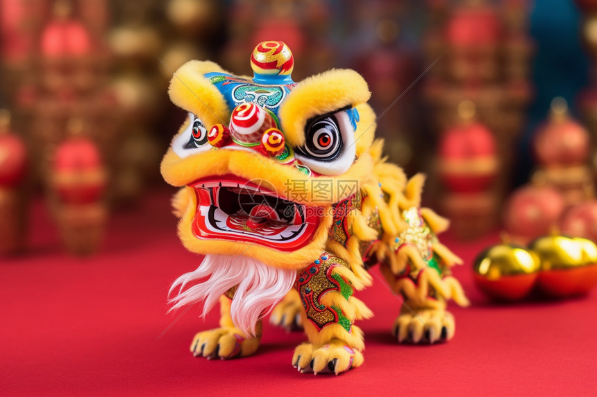 传统舞狮高清图片下载-正版图片600325522-摄图网