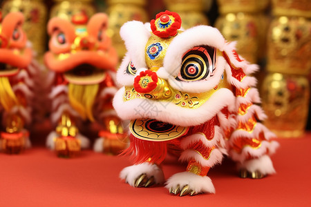 传统舞狮节目高清图片下载-正版图片600325619-摄图网