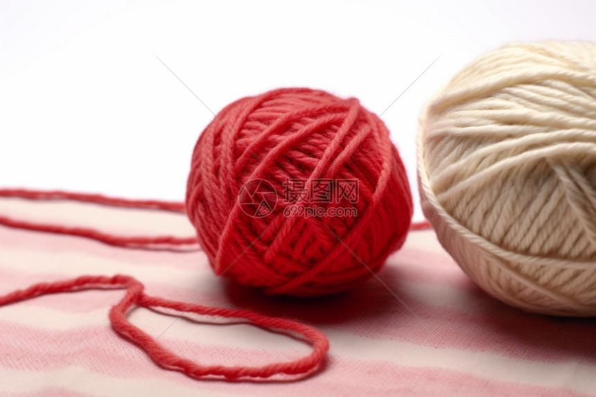 梭织毛衣的毛线球图片