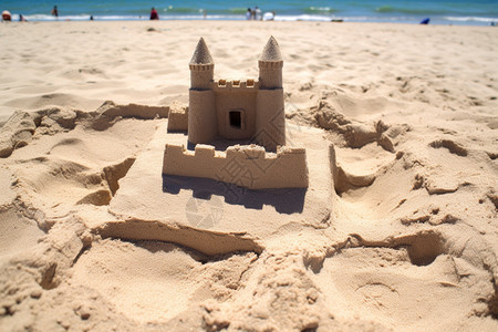 精致的沙雕城堡图片