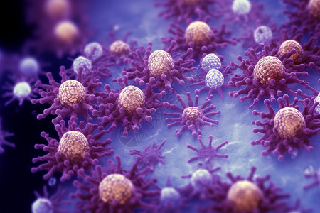 显微镜下的冠状病毒图片