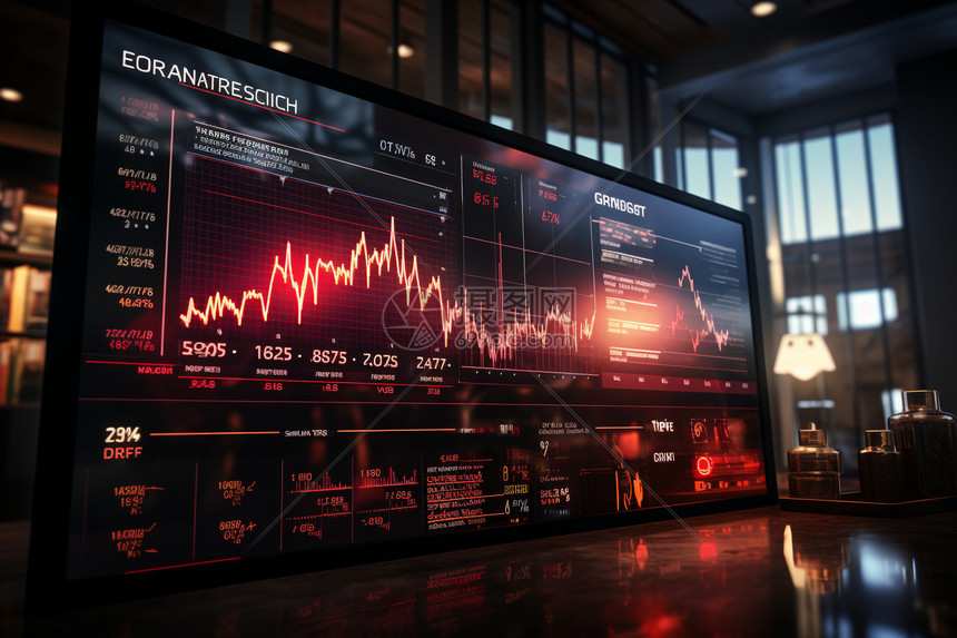 交易所大屏幕的股票走势图图片素材-正版创意图片600326896-摄图网