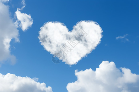 大爱心举素材特别大的爱心云朵设计图片