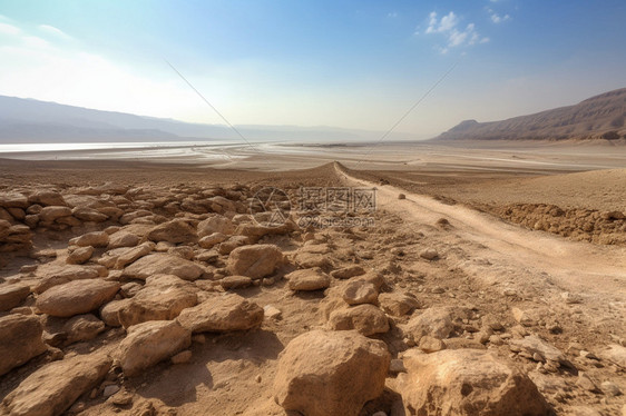 干燥荒芜的沙漠图片