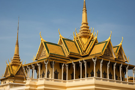 东南亚的柬埔寨金边王宫图片