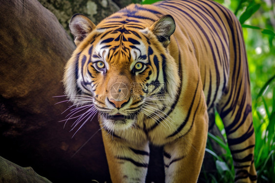 非洲丛林中的老虎图片