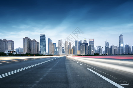 现代城市中的高速公路图片