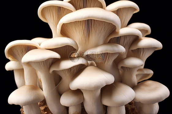 茁壮成长的白蘑菇图片