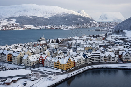 冬天的挪威建筑图片