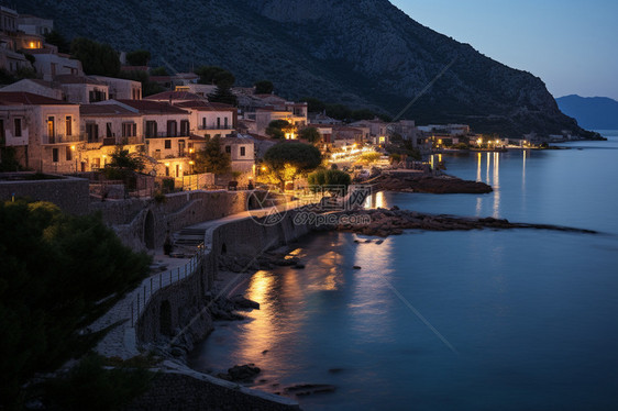 宁静的地中海小镇图片