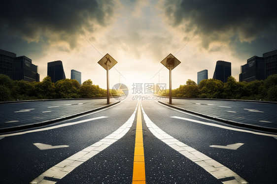 未来职业规划道路概念图图片