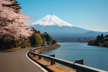 富士山的美丽景观图片