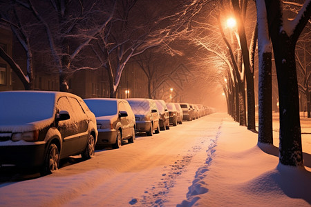 冬季户外的汽车图片