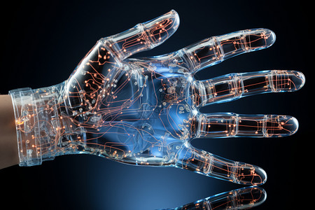 塑料手套未来科技机械臂设计图片