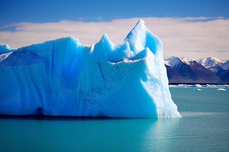 冰川形成自然形成的海中冰川背景