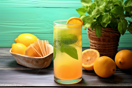 鲜榨的橙汁图片
