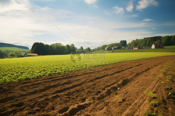 农村的农业农田图片