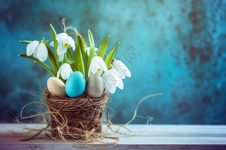 庆祝复活节的彩蛋装饰图片
