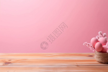 浪漫粉色背景桌面图片