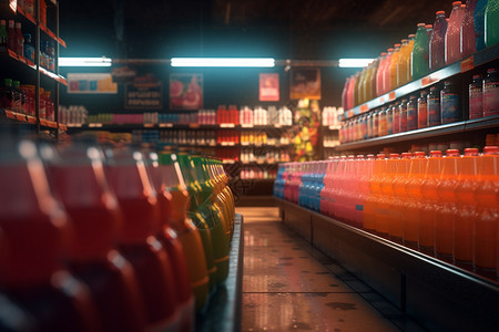 迷人的超市货架图片