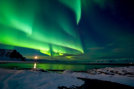 冰机冰岛冰川的自然景观图片
