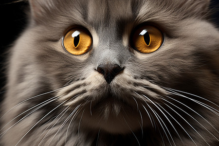 可爱的灰色宠物猫图片