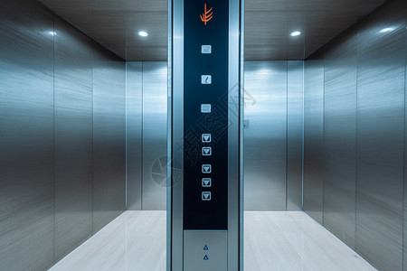 办公楼里的电梯按键图片