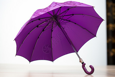 时尚的紫色雨伞图片