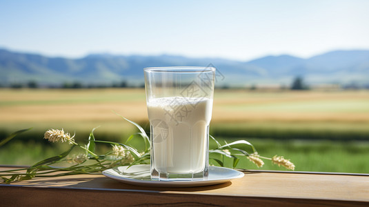 白色营养的牛奶背景图片