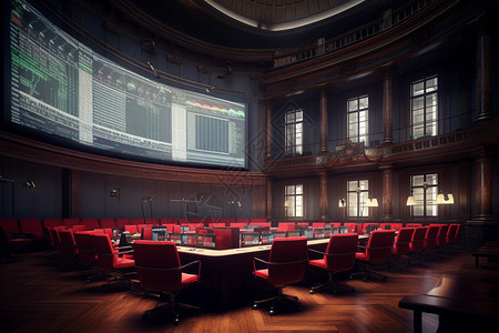 金融证券交易所的大屏幕图片