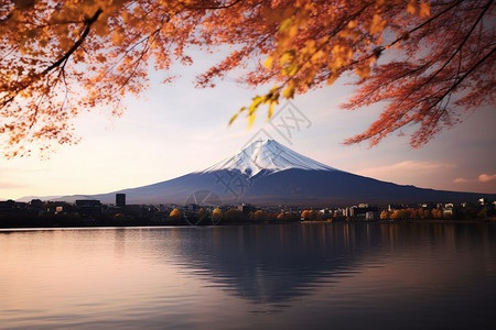 富士山的美丽景观图片