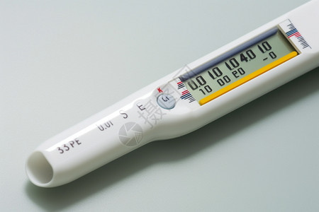 流感发烧检测的温度计图片