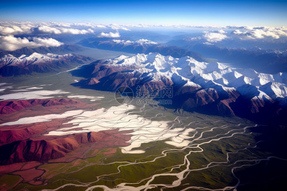 美丽的高原雪山景观图片