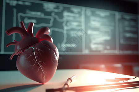 心脏解剖学概念图图片