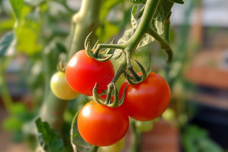 果园中成熟的番茄图片