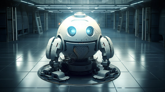 高科技的机器人背景图片