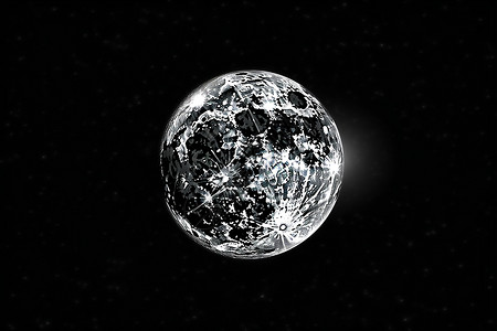 银色的月球背景图片