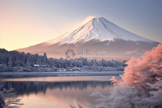 美丽的火山景观图片