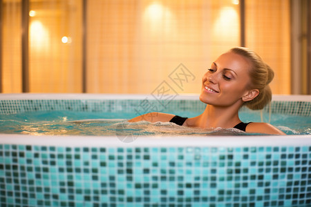 浴缸里的女子高清图片