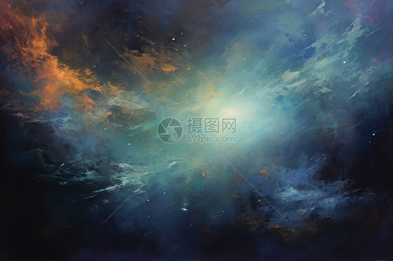 神秘浩瀚的星空图片