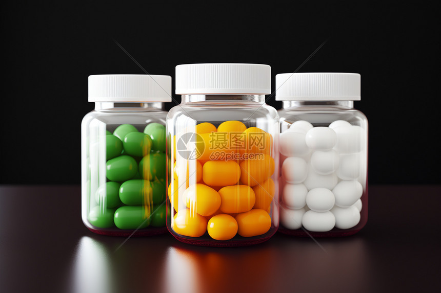 玻璃容器中的药丸高清图片下载-正版图片600338023-摄图网