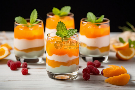 水果酸奶的图图片