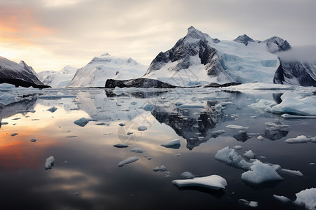 全球冬季冰岛冰山冰川图片
