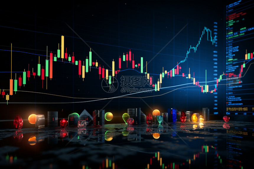 跌宕起伏的股市图片素材-正版创意图片600339463-摄图网