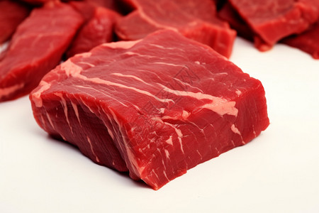 准备烹饪的牛肉食材图片