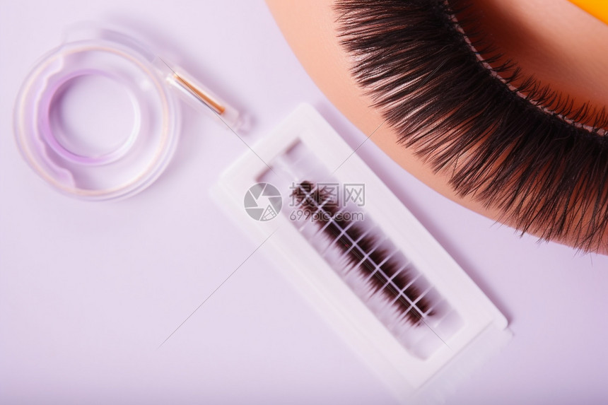 美容院专业种植睫毛的技术图片