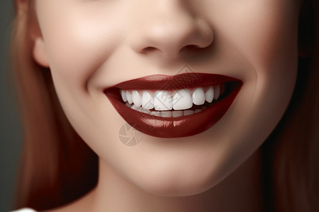 女人洁白的牙齿图片